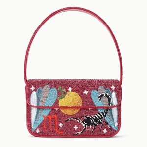 STAUD ZODIAC BEADED TOMMY BAG SCORPIO